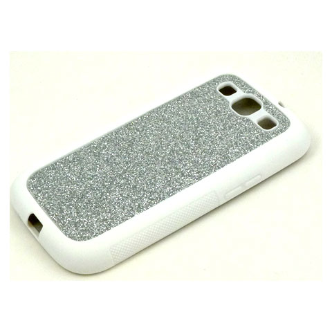 GLITTER Design Case for Samsung Galaxy S3 (Silver)